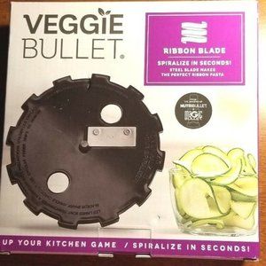 Veggie Bullet Ribbon Steel Blade Nutribullet Magic Bullet Cooking‎ Spiralize